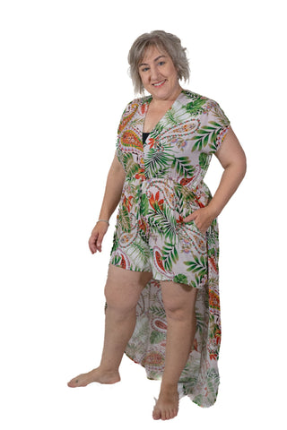 Willis - Overlay Opulence Shorts-skirt Os Pink / Green Os 