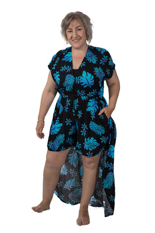 Willis - Overlay Opulence Shorts-skirt Os Black / Blue Os 
