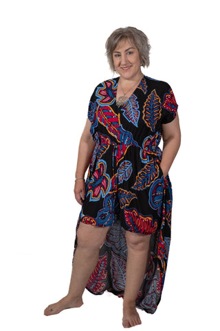 Willis - Overlay Opulence Shorts-skirt Os Black / Magenta Os 