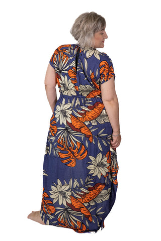 Willis - Overlay Opulence Shorts-skirt Os Navy / Burnt Orange Os 