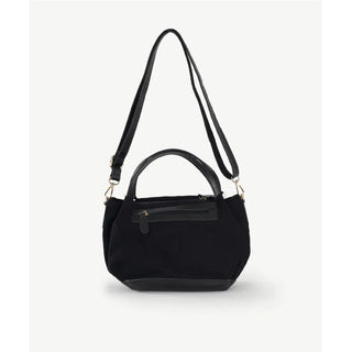 Sassy Duck - L36 Wild Rose Leather Tote Bag Black / White