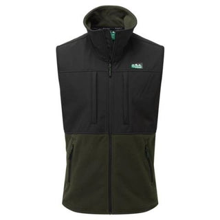 Ridgeline - Hybrid Fleece Vest Olive / Black 2xl [sz:2xl Cl:black / Green]