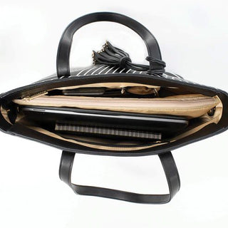 Cool Clutch - Michelle Black White Stripe