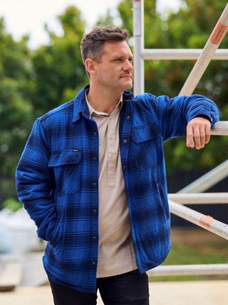 Bisley - Bj6101 Sherpa Lined Jacket Blue Check