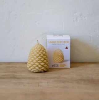 Queenb - Large Pine Cone 100% Pure Australian Beeswax 