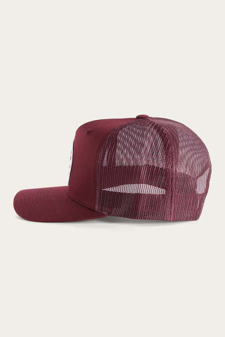 Ringers Western - Signature Bull Trucker Cap  Burgundy [cl:burgundy]