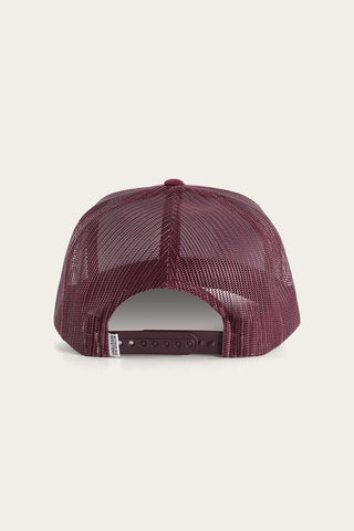 Ringers Western - Signature Bull Trucker Cap  Burgundy [cl:burgundy]