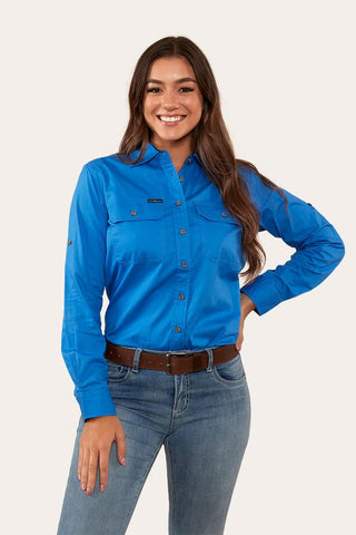 Ringers Western - Pentecost River Full Button Blue [sz:12]