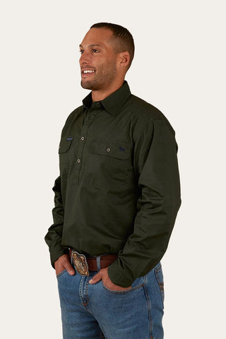 Ringers Western - King River 1/2 Button Cargo Khaki [sz:xl]