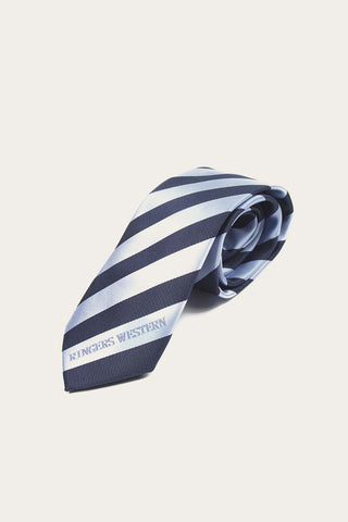 Ringers Western - Flemington Navy Stripe Tie