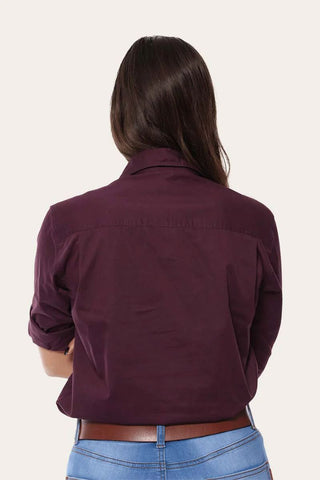 Ringers Western - Pentecost River 1/2 Button Aubergine [sz:6]