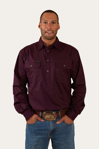 Ringers Western - King River 1/2 Button Aubergine [sz:3xl]