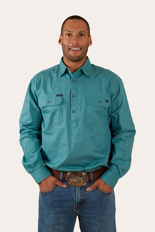 Ringers Western - King River 1/2 Button Dusty Jade [sz:2xl]