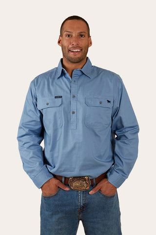 Ringers Western - King River 1/2 Button Denim Blue [sz:xs]