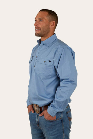 Ringers Western - King River 1/2 Button Denim Blue [sz:xs]