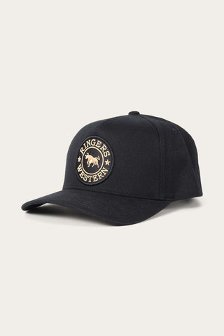 Ringers Western - Baseball Cap Grover - Black / Clay