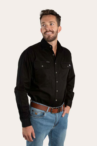 Ringers Western - King River Full Button - Black [cl:black  Sz:2xl]