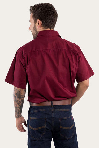 Ringers Western - Lake Argyle Full Button Ss Burgundy [cl:burgundy Sz:10xl]
