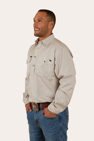 Ringers Western - Boss 1/2 Button Beige [sz:10xl]