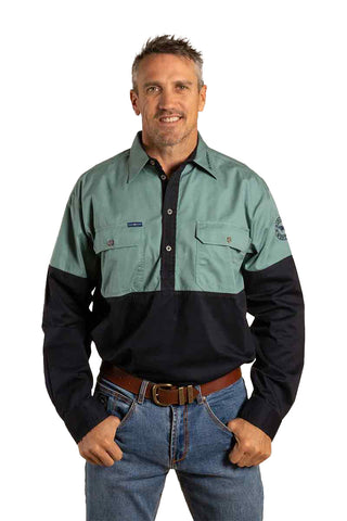 Ringers Western - Brahman 1/2 Button Ink [sz:2xl]