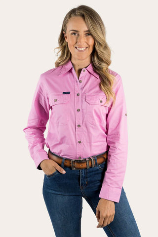 Ringers Western - Pentecost River Full Button Pastel Pink [sz:10]