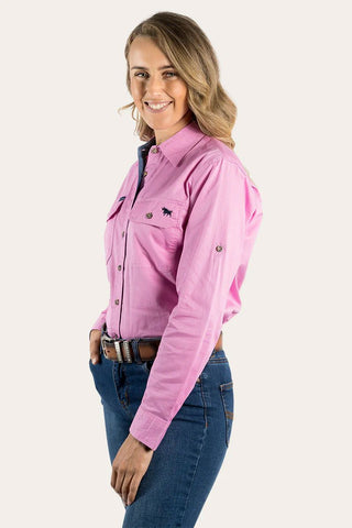 Ringers Western - Pentecost River Full Button Pastel Pink [sz:10]