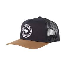 Ringers Western - Signature Bull Trucker Cap Dark Navy / Clay