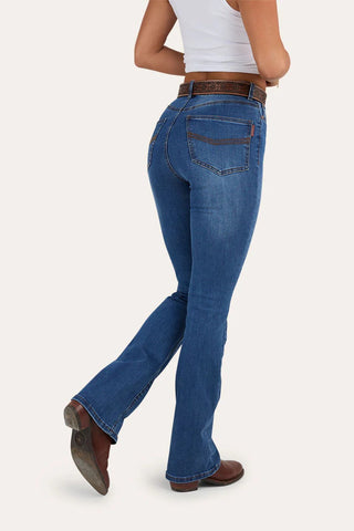 Ringers Western - Penny Womens High Rise Bootleg Jean Vintage Blue Wash [sz:20]