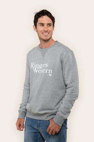 Ringers Western - Lodge Crew Neck Jumper [sz:xs Cl:grey / Marle]