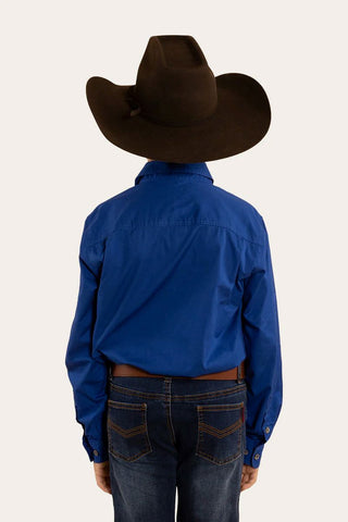 Ringers Western - Kids 1/2 Button Work Shirt - Royal Blue [sz:2]