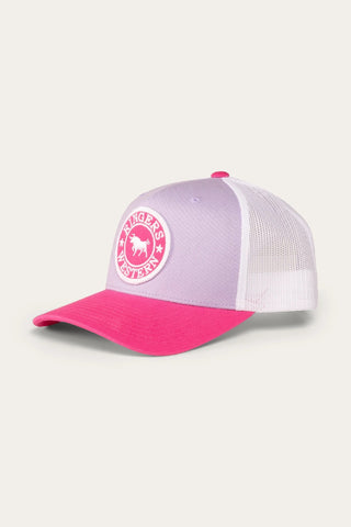 Ringers Western - Kids Signature Bull Trucker Cap - Lilac / Candy