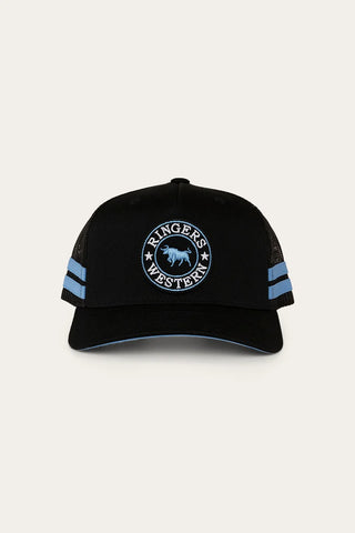 Ringers Western - Kids Mccoy Trucker Cap - Black / Blue