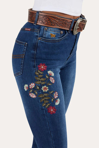 Ringers Western - Penny Rodeo High Rise Bootleg Jean Classic Blue [sz:22]