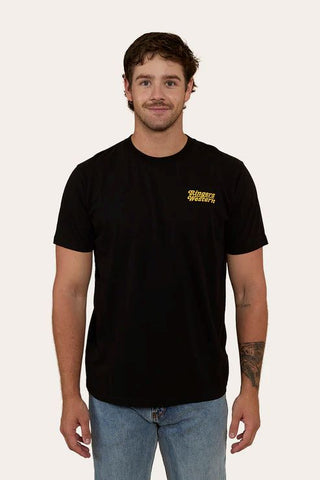 Ringers Western - Half Cut Mens Loose Fit T-shirt Black [sz:s]