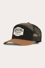 Ringers Western - 7 Panel Cap Country Club Black / Camo 