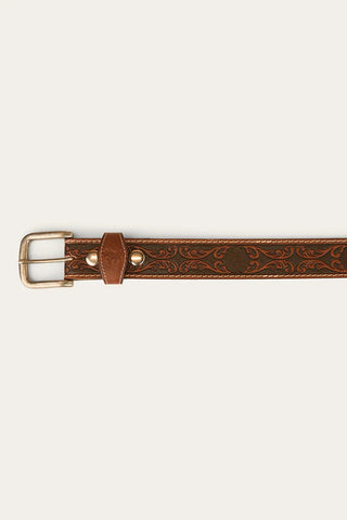 Ringers Western - Eldorado Belt Brown / Silver [cl:brown / Silver Sz:30]