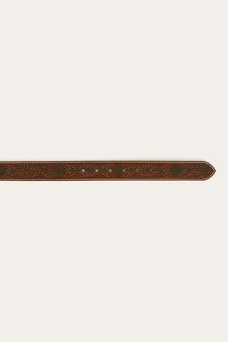 Ringers Western - Eldorado Belt Brown / Silver [cl:brown / Silver Sz:42]