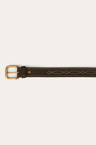 Ringers Western - Crossover Belt Black / Silver [cl:black / Silver Sz:30]