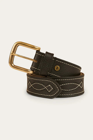Ringers Western - Crossover Belt Black / Silver [cl:black / Silver Sz:40]