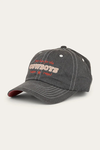 Ringers Western - Baseball Cap Here For The Cowboys Charcoal 