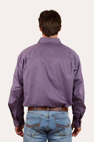 Ringers Western - King River Full Button Shirt Dark Purple [sz:xs]