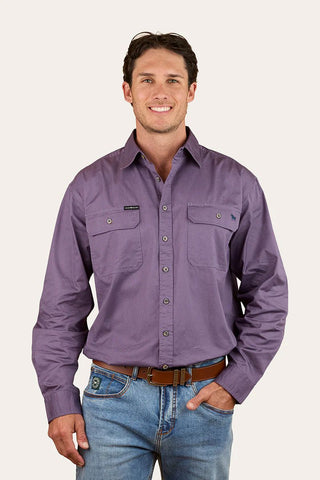 Ringers Western - King River Full Button Shirt Dark Purple [sz:6xl]