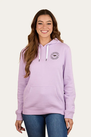 Ringers Western - Signature Bull Womens Pullover Hoodie Lavender [sz:22]