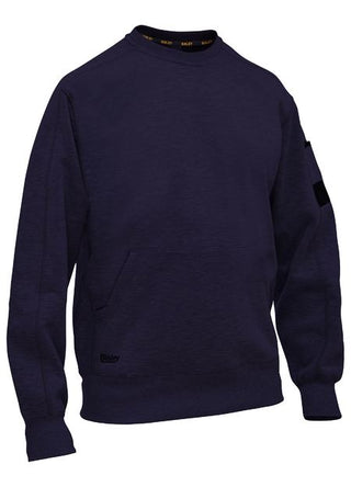 Bisley - Bk6723 Crew Neck Jumper Navy [sz:m]