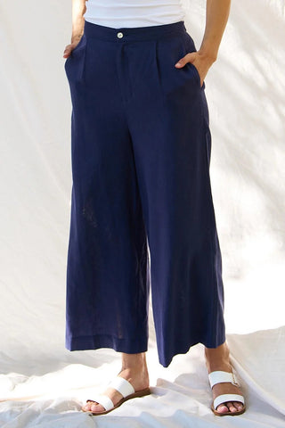 Betty Basic - Aspen Palazzo Pant Navy [cl:navy Sz:18 L:regular]