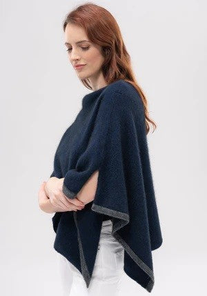 Merinomink - 2 Tone Poncho Zephyr 