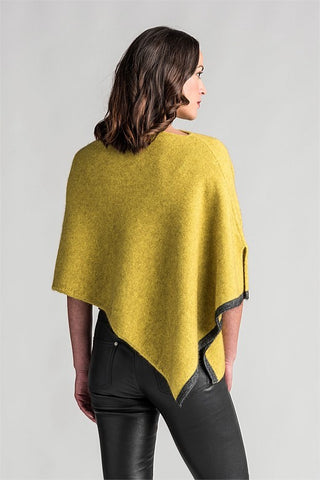 Merinomink - 1623 2 Tone Poncho Golden Pearl