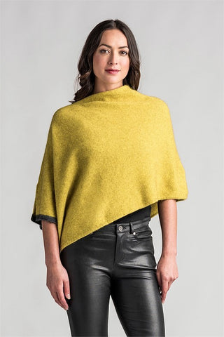 Merinomink - 1623 2 Tone Poncho Golden Pearl