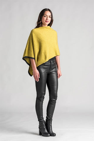 Merinomink - 1623 2 Tone Poncho Golden Pearl