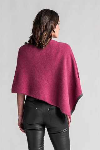 Merinomink - 2 Tone Poncho Magnolia 